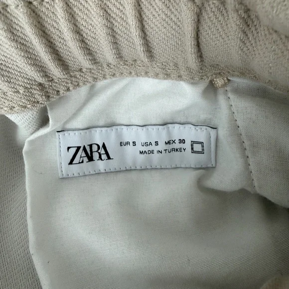 Zara Women’s Beige Joggers Ankle Length - Picture 3 of 4